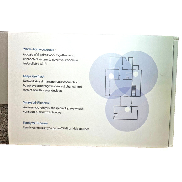 Google AC-1304 WiFi Mesh Whole Home System 3 Pk Router NIB - Picture 4 of 9